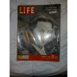 Vintage LIFE Magazine October 17, 1949 - Jeanne Crain Cover - Coca-Cola Back Ad